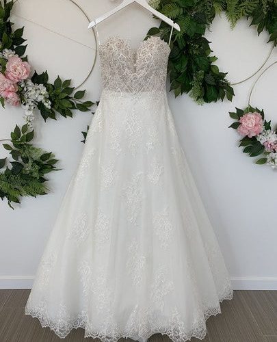 pronovias off white chiffon namaka traditional wedding dress size 6 s 0 0 540 540